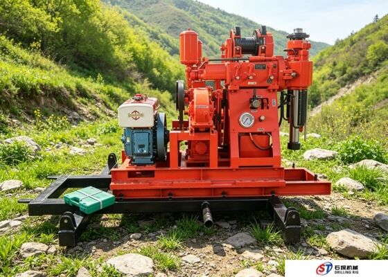 Compact Borehole Drilling Machine Designed For Easy Transport Construction Sites
