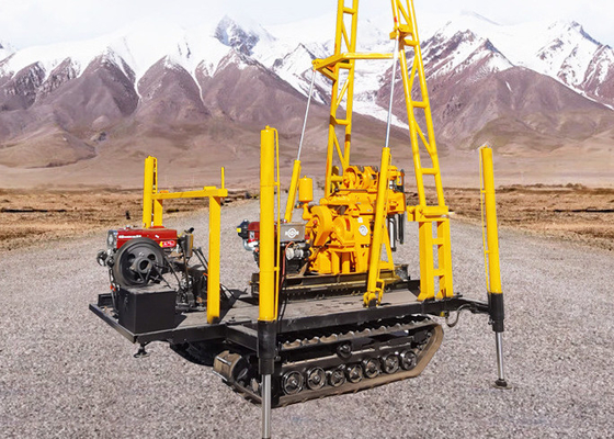 XY-1A 150 मीटर Detph 20 HP डीजल इंजन पोर्टेबल वाटर वेल ड्रिलिंग रिग