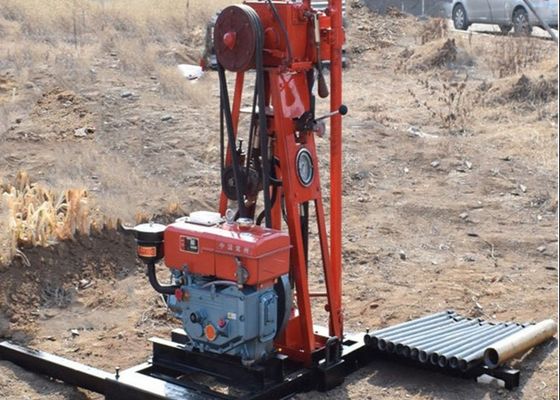 7.5kw सेंट 50 एक्सप्लोरेशन ड्रिलिंग रिग रोटरी पोर्टेबल बोरहोल 0-50m/H ड्रिलिंग स्पीड