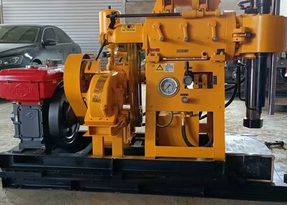 18 एचपी डीजल इंजन के साथ 100 मीटर कोर नमूना एसपीटी मिट्टी परीक्षण ड्रिलिंग मशीन
