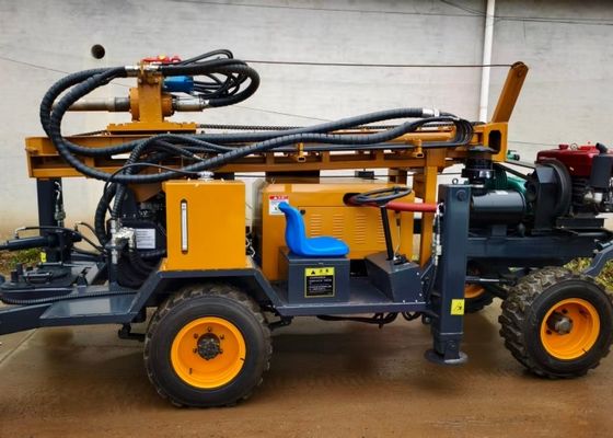 रॉक स्ट्रैट के लिए 100-350 मिमी के छेद व्यास और रॉक स्ट्रैट के लिए रॉक ड्राइव सिस्टम के साथ वायवीय ड्रिलिंग रिग