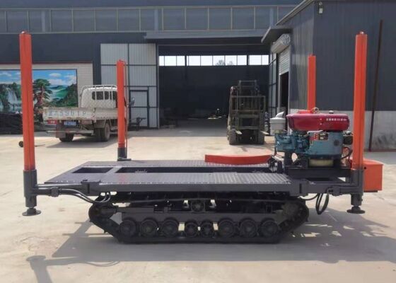 Diesel Engine Powered Rubber Crawler Track For Water Well Drilling Rigs OEM Design