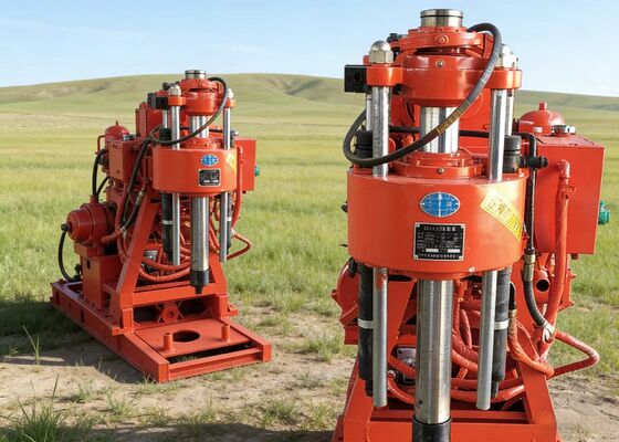 डीप होल कोर के साथ 200M उन्नत पोर्टेबल ड्रिल रिग डीजल/इलेक्ट्रिक पावर