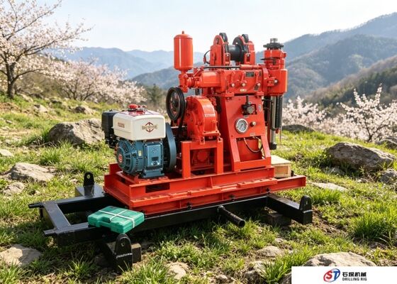 अन्वेषण के लिए आसान संचालन डीजल इंजन बोरहोल ड्रिलिंग मशीन XY-1A