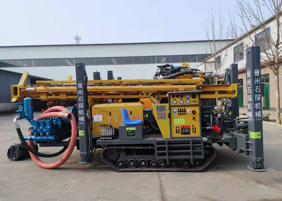 St350 ड्रिल करने योग्य 350m न्यूमेटिक वाटर वेल ड्रिलिंग लार्ज स्टील क्रॉलर