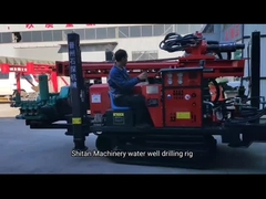 बड़ा सेंट 180 न्यूमेटिक वॉटर वेल ड्रिलिंग रिग हाई स्पीड क्रॉलर माउंटेड