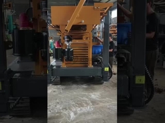 260 मीटर ग्राउंड सोर्स हीट पंप / व्हील वाले वायवीय जल कुएं ड्रिलिंग रिग