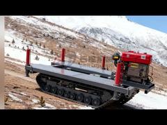 निर्माण कार्यों के लिए रबर क्रॉलर ट्रैक अंडरcarriage डीजल इंजन द्वारा संचालित