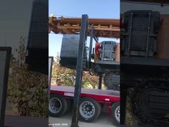 1000 मीटर क्रॉलर हाइड्रोलिक वाटर वेल ड्रिलिंग रिग 6 सिलेंडर डीजल इंजन