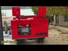 4-टन स्टील ट्रैक किया गया चेसिस और ड्रिलिंग रिग के लिए फोल्डिंग टावर